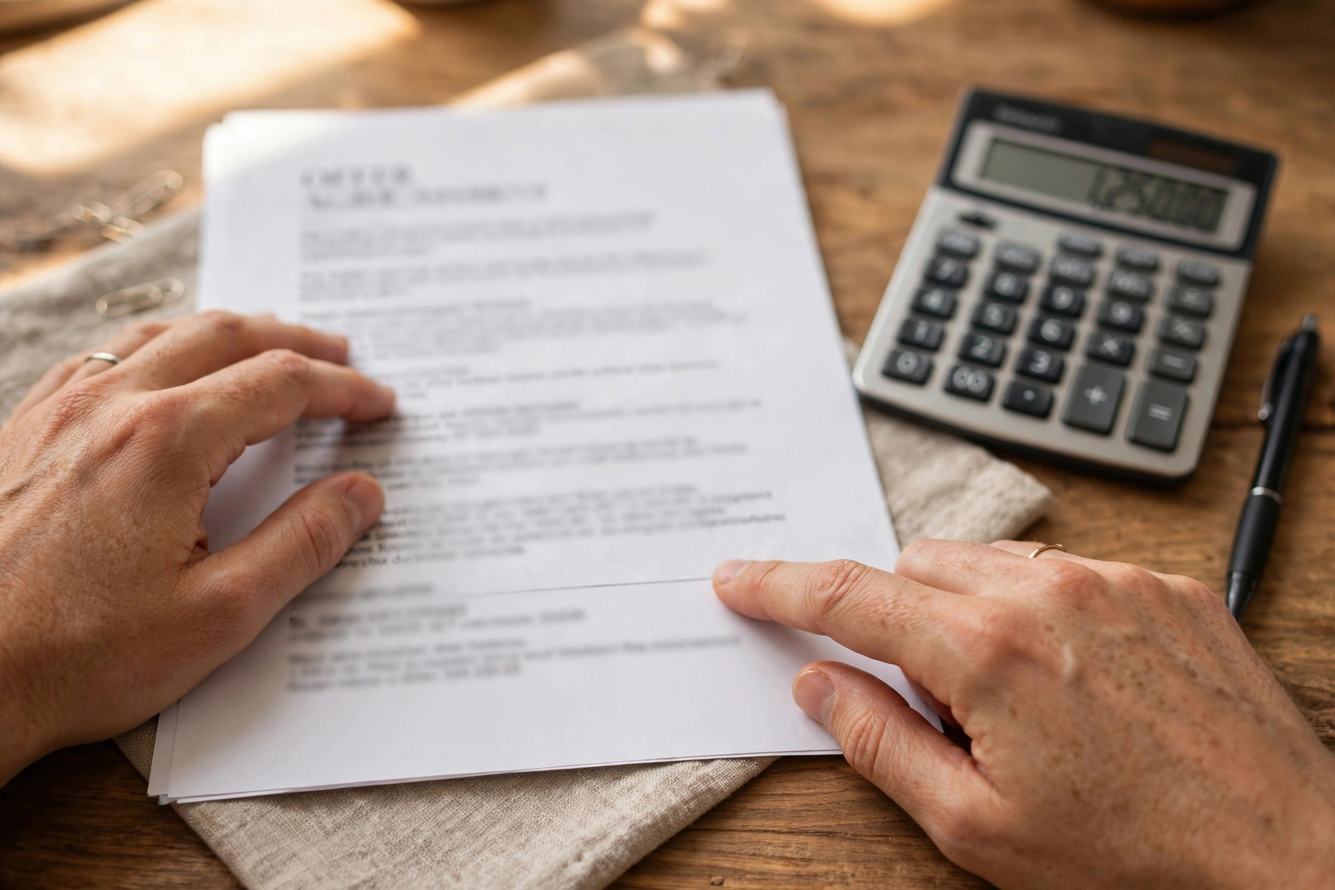 Reviewing your written cash offer